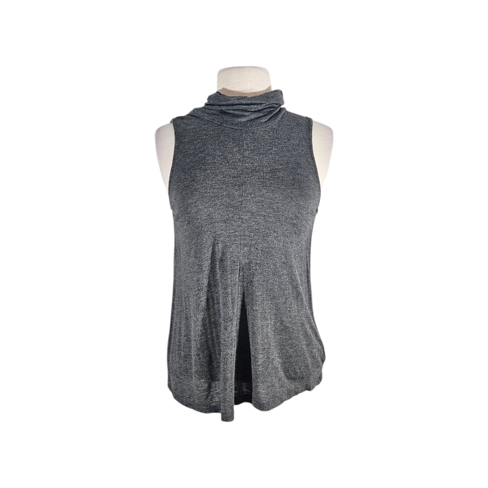 Cupcakes and Cashmere Grey Sleeveless Turtleneck